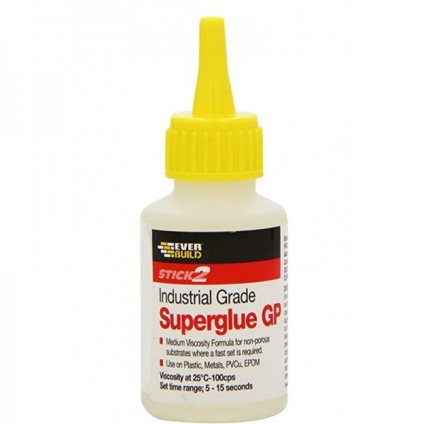 Εικόνα του ΕVERBUILD SUPERGLUE GP Κόλλα στιγμής βιομηχανικών χρήσεων 20GR, υψηλής ποιότητας προϊόν για επαγγελματική χρήση