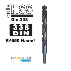 HELIX Τρυπάνια σιδήρου τορνιρισμένα HSS DIN 338 - 17.5MM - Μέγεθος