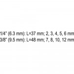 Εικόνα του Καρυδάκια HEX σετ 1/4 - 3/8 9ΤΕΜ YT - 04401, υψηλής ποιότητας προϊόν για επαγγελματική χρήση