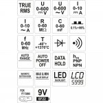 Πολύμετρο ηλεκτρονικό RMS YT - 73085