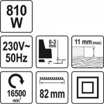 Εικόνα του Πλάνη ηλεκτρική 810W YATO YT - 82141, υψηλής ποιότητας προϊόν για επαγγελματική χρήση
