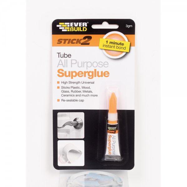 Εικόνα του EVERBUILD SUPERGLUE TUBE Κυανοακρυλική κόλλα στιγμής 3gr, υψηλής ποιότητας προϊόν για επαγγελματική χρήση