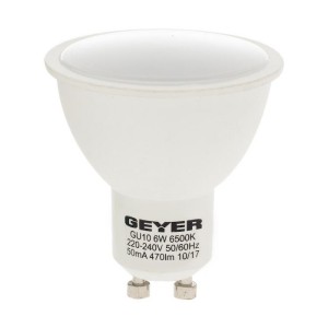 GEYER ΛΑΜΠΑ ΣΠΟΤ LED GU10 5W ΛΕΥΚΟ 470LM LHGC6E για ΕΣΩΤΕΡΙΚΟΣ ΧΩΡΟΣ