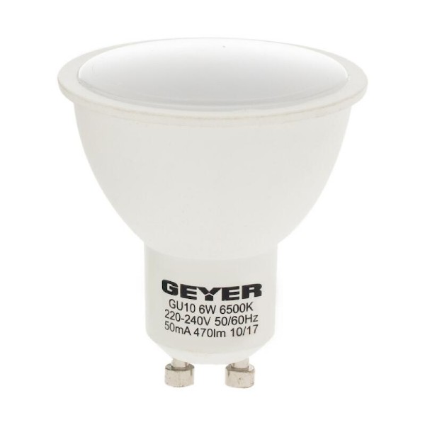 GEYER ΛΑΜΠΑ ΣΠΟΤ LED GU10 5W ΚΙΤΡΙΝΟ 470LM  LHGW6E για ΕΣΩΤΕΡΙΚΟΣ ΧΩΡΟΣ