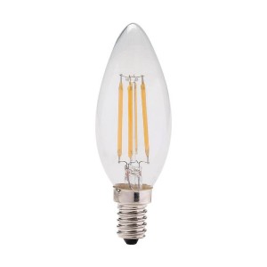 GEYER ΛΑΜΠΑ LED ΚΕΡΑΚΙ C35 E14 ΔΙΑΦΑΝΗ 4W ΚΙΤΡΙΝΟ 470lm LFCW144 για ΕΣΩΤΕΡΙΚΟΣ ΧΩΡΟΣ