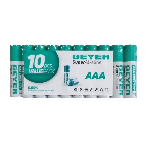 GEYER ΜΠΑΤΑΡΙΑ ΑΑΑ/ LR03 PROMO PACK 5+5TMX για ΕΣΩΤΕΡΙΚΟΣ ΧΩΡΟΣ