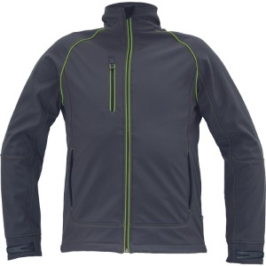 ΜΠΟΥΦΑΝ SOFTSHELL ΕΡΓΑΣΙΑΣ ΑΔΙΑΒΡΟΧΟ GREENDALE ΑΝΘΡΑΚΙ/ΛΑΙΜ 94%poly-6%elast, 320 g/m² 2XL για ΠΡΟΣΤΑΣΙΑ