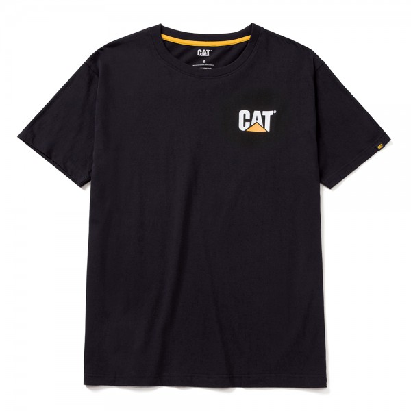 CAT Μπλουζάκι κοντομάνικο ΜΑΥΡΟ TRADEMARK TEE  για ΠΡΟΣΤΑΣΙΑ