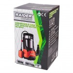 RAIDER ΑΝΤΛΙΑ ΥΠΟΒΡΥΧΙΑ ΑΚΑΘΑΡΤΩΝ INOX RD-WP61 900W 1"max  250L/min 8,5m 070168 για ΜΗΧΑΝΗΜΑΤΑ