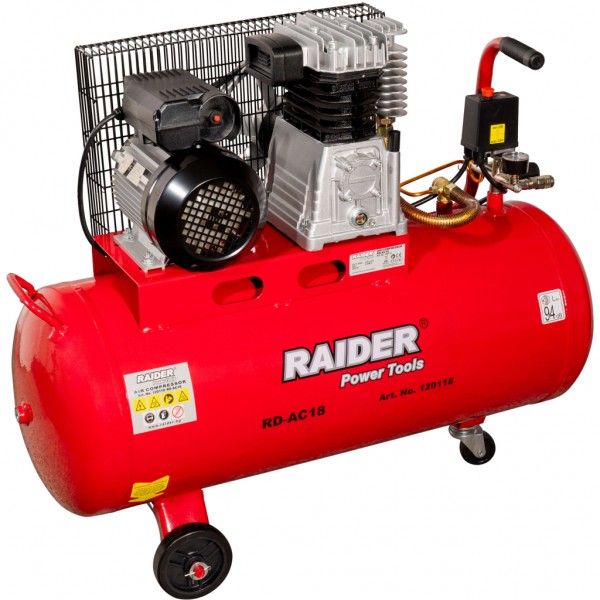 RAIDER ΑΕΡΟΣΥΜΠΙΕΣΤΗΣ 100L RD-AC18 2.2kW 120118 για ΜΗΧΑΝΗΜΑΤΑ