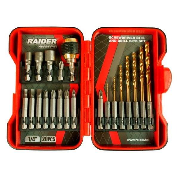 RAIDER ΜΥΤΕΣ 1/4'' ΣΕΤ 20τεμ 157797 για ΕΡΓΑΛΕΙΑ ΧΕΙΡΟΣ