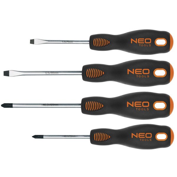 Εικόνα του NEO TOOLS Κατσαβίδια μαγνητικά σετ 4τεμ 04-204, υψηλής ποιότητας προϊόν για επαγγελματική χρήση