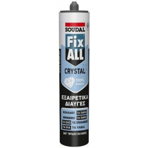 Fixall Crystal Συγκολλητικό-Σφραγιστικό υπερδιάφανο 290ml 122377142