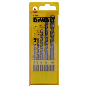 DEWALT Τρυπάνια Δομικών Υλικών 4-10mm σετ 5τμχ DT6952