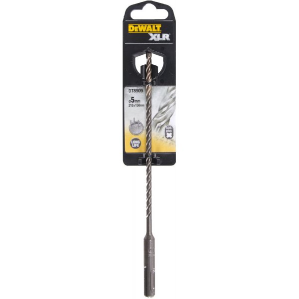 DeWALT Τρυπάνια XLR SDS PLUS Πλήρες Κεφάλι Καρβιδίου 5x210mm DT8909