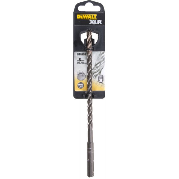 DeWALT Τρυπάνια XLR SDS PLUS Πλήρες Κεφάλι Καρβιδίου 8x210mm DT8924