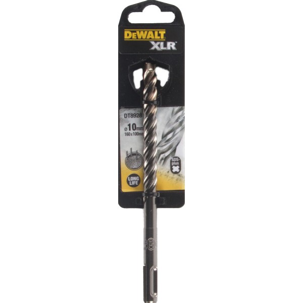 DeWALT Τρυπάνια XLR SDS PLUS Πλήρες Κεφάλι Καρβιδίου 10x160mm DT8928