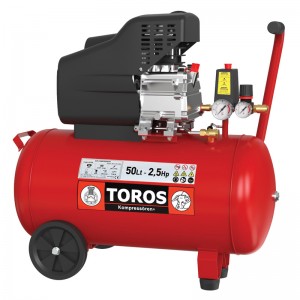 Εικόνα του TOROS Αεροσυμπιεστής 50LT/2,5HP Μονομπλοκ, εργαλείο βιομηχανικής χρήσης.