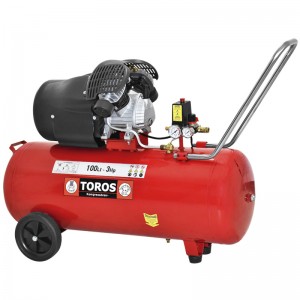 Αεροσυμπιεστής 100 Lt. / 3 Hp λαδιού μονομπλόκ TOROS