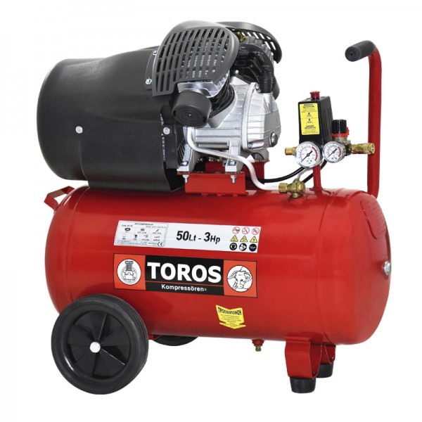 Εικόνα του TOROS TM50/3 ΑΕΡΟΣΥΜΠΙΕΣΤΗΣ 50LT/3HP, υψηλής ποιότητας προϊόν για επαγγελματική χρήση