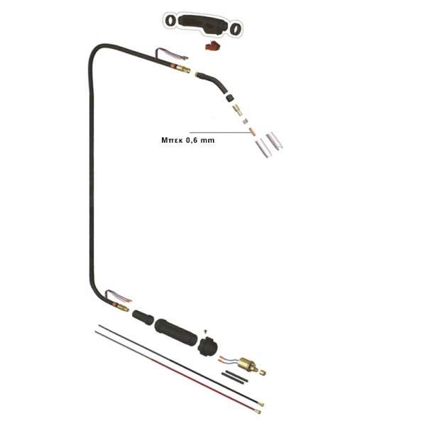 Εικόνα του Ακροφύσιο (ΜΠΕΚ) MIG 220V - D0.6mm - 46010, υψηλής ποιότητας προϊόν για επαγγελματική χρήση