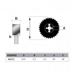 Εικόνα του BOSTON BW-20048 δίσκος κοπής ξύλου Φ200/30 Ζ48 - 48171, υψηλής ποιότητας προϊόν για επαγγελματική χρήση