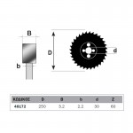 Εικόνα του BOSTON BW-25060 δίσκος κοπής ξύλου Φ250/30 Ζ60 - 48172, υψηλής ποιότητας προϊόν για επαγγελματική χρήση