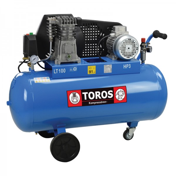 Εικόνα του TOROS Αεροσυμπιεστής N2.8S-100C-3T - 602015, εργαλείο βιομηχανικής χρήσης.