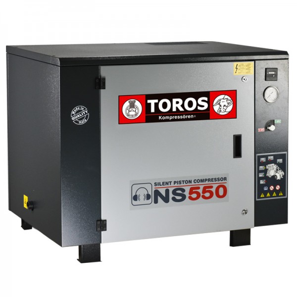 Εικόνα του Αεροσυμπιεστής αθόρυβος 5,5 Hp NS550SD TOROS Ιταλίας, εργαλείο βιομηχανικής χρήσης.