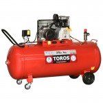 Εικόνα του TOROS Αεροσυμπιεστής 270Lt 4HP 400V/50Hz, εργαλείο βιομηχανικής χρήσης.