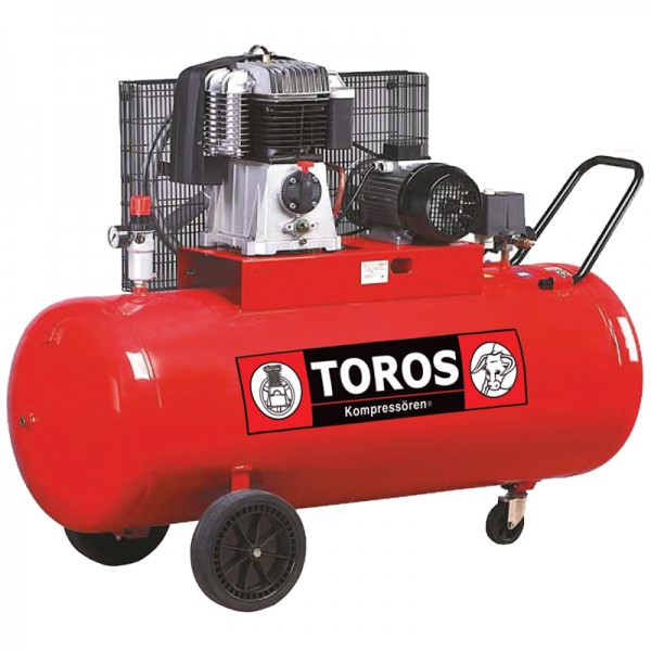 Εικόνα του TOROS Αεροσυμπιεστής με ιμάντα 270LIT/5,5HP 400V, εργαλείο βιομηχανικής χρήσης.