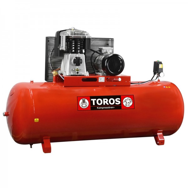 Εικόνα του TOROS Αεροσυμπιεστής με ιμάντα 500LIT/5,5HP 400V, εργαλείο βιομηχανικής χρήσης.