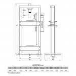 Εικόνα του Πρέσσα υδραυλική 10ton EXPRESS ESP-10B πάγκου - 60625, υψηλής ποιότητας προϊόν για επαγγελματική χρήση