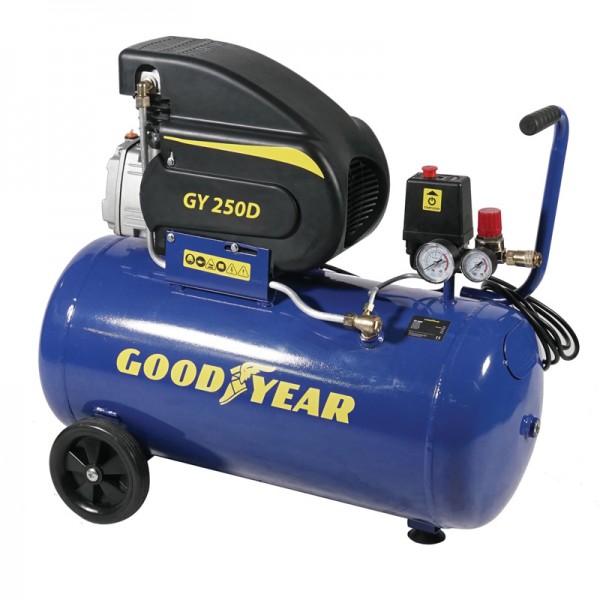 Εικόνα του GY 250D αεροσυμπιεστής 50LT/2HP ΜΟΝΟΜΠΛΟΚ, εργαλείο βιομηχανικής χρήσης.