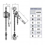 Εικόνα του Κρικοπάλαγκο αλυσίδας 3 Ton X 1,5m EXPRESS 63058, υψηλής ποιότητας προϊόν για επαγγελματική χρήση