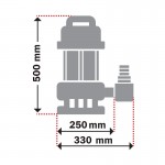 Εικόνα του Αντλία λυμάτων inox με κοπτήρα 1800W KRAFT - 63562, υψηλής ποιότητας προϊόν για επαγγελματική χρήση