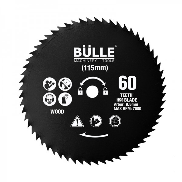 BULLE: ΔΙΣΚΟΣ ΚΟΠΗΣ ΞΥΛΟΥ 60 ΔΟΝΤΙΩΝ 115x9.5 mm