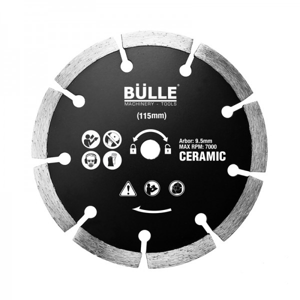 BULLE: Διαμαντοδισκος κοπής κεραμικων 115x9.5 mm