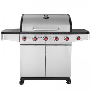 Ψησταριά υγραερίου με 5 εστίες 3kW +1 εστία 2,5kW UNIMAC GAS BBQ 661318 | Σπίτι & Κήπος - Ψησταριές - Ψηστιέρες | karaiskostools.gr