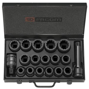 FACOM NKD.500 3/4 - 12 POINT SOCKETS SET