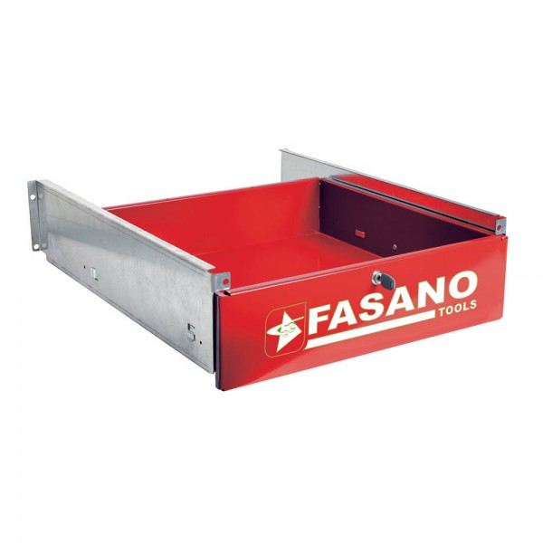 Συρτάρι πάγκου με κλειδαριά κόκκινο FG 129/CR FASANO Tools 