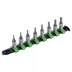 Σετ καρυδάκια torx 1/4" σε ράγα TX9-TX40 8 τεμαχίων FG 147TX/S8 FASANO Tools Κασετίνες Καρυδάκια