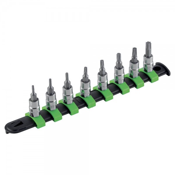 Σετ καρυδάκια torx 1/4" σε ράγα TX9-TX40 8 τεμαχίων FG 147TX/S8 FASANO Tools Κασετίνες Καρυδάκια