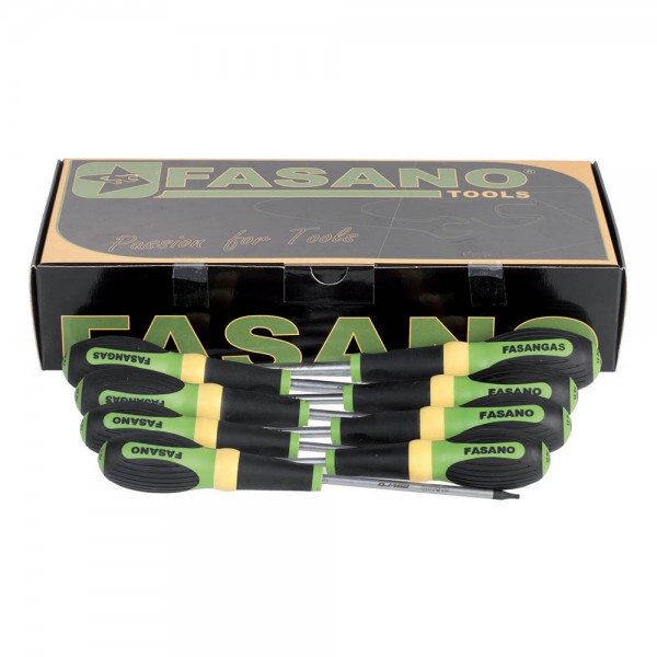 Σετ κατσαβίδια Resistorx 12 τεμαχίων FG 22RTX/S12 FASANO Tools Κατσαβίδια & Μύτες