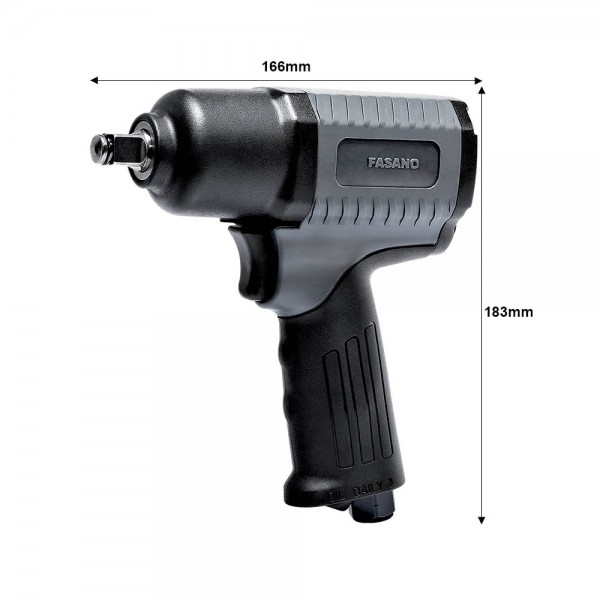 Εικόνα του Αερόκλειδο 3/8" 40kg με διπλό σφυρί FGA 304 FASANO Tools - Επαγγελματική χρήση