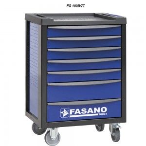 Εργαλειοφόρος με 7 συρτάρια μπλε FG 100B/7T FASANO TOOLS