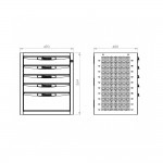 Βάση - μπαούλο με συρτάρια VAN FG 119B/C49-6B FASANO TOOLS | Εξοπλισμός Επαγγελματικών Αυτοκινήτων | karaiskostools.gr