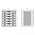 Βάση - μπαούλο με συρτάρια VAN FG 119V/C49-2 FASANO TOOLS | Εξοπλισμός Επαγγελματικών Αυτοκινήτων | karaiskostools.gr