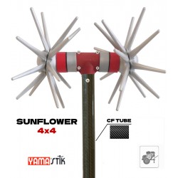 Ελαιοραβδιστικά Yamastik SUNFLOWER 4X4 12-18 Volt (για γεννήτρια) με λαβή απο ανθρακόνημα και μοτέρ με ψύκτρες 400 Watt